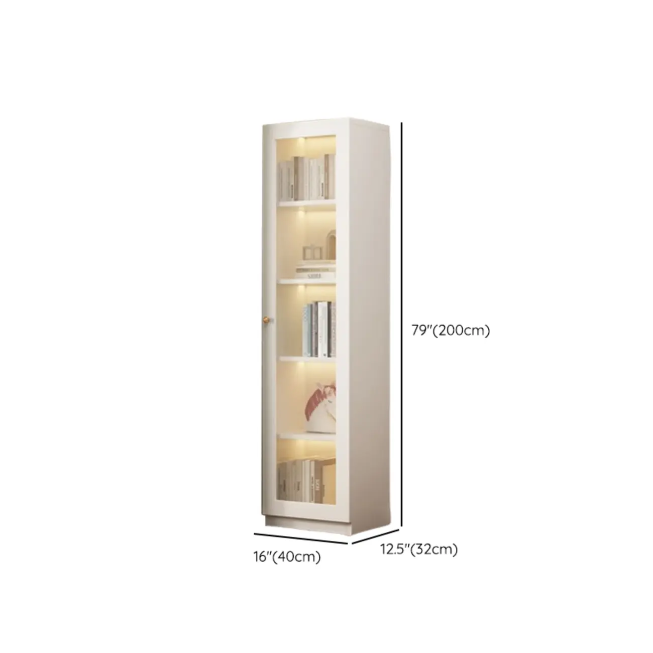 Modern White Wooden Vertical Rectangle Storage Display Cabinet #size | homeyfad