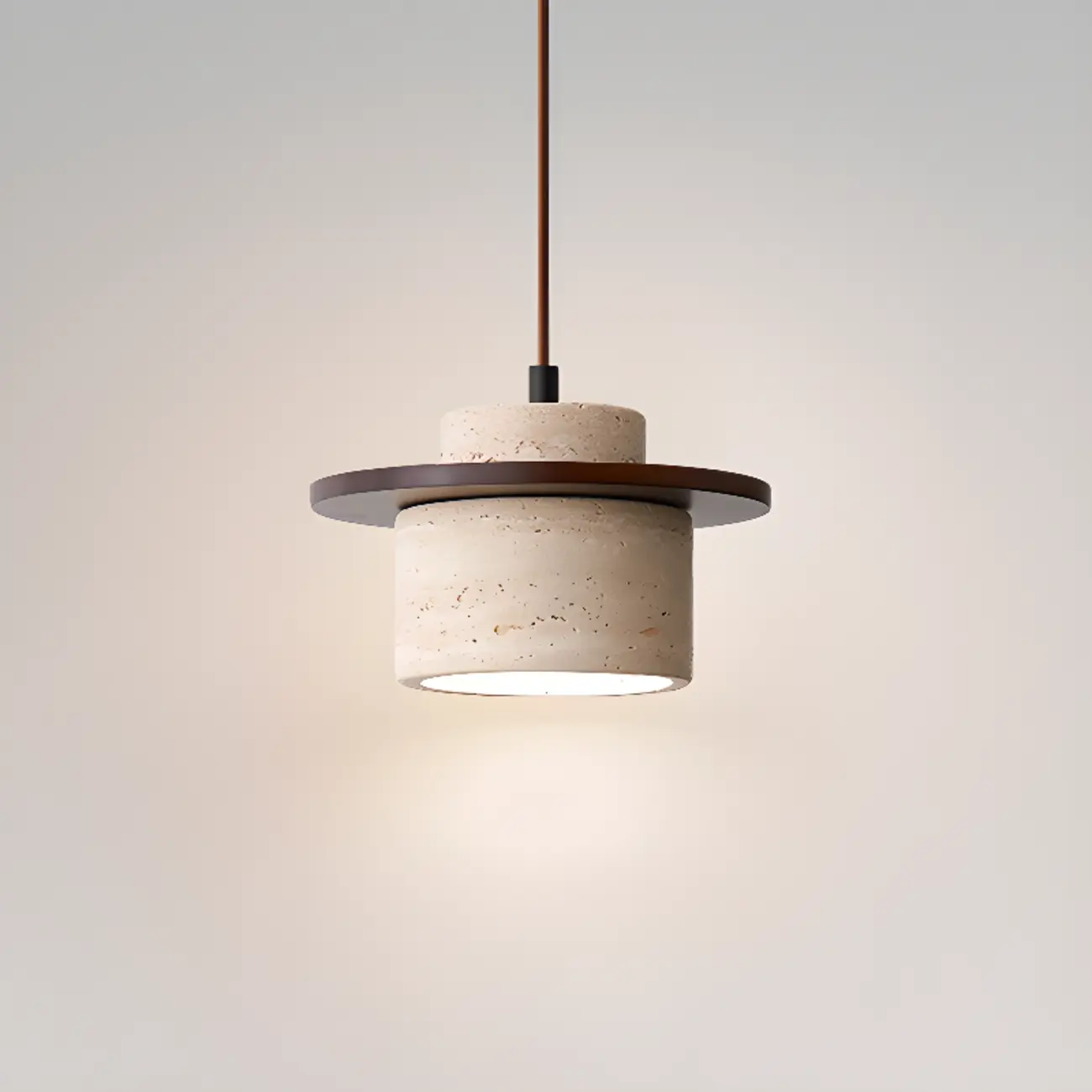 Modern Stone Geometric Pendant Light Fixture Image - 2 | homeyfad