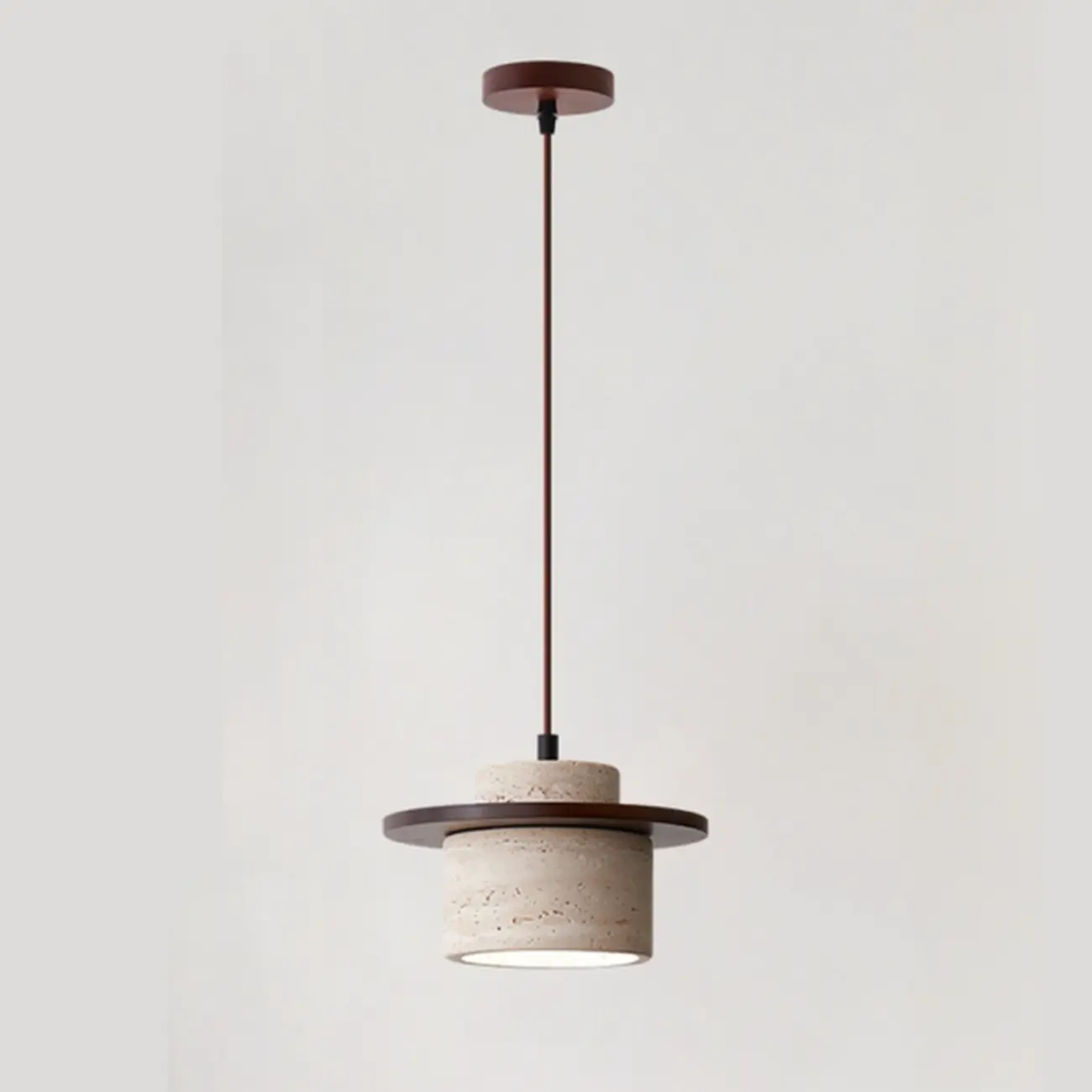 Modern Stone Geometric Pendant Light Fixture Image - 5 | homeyfad