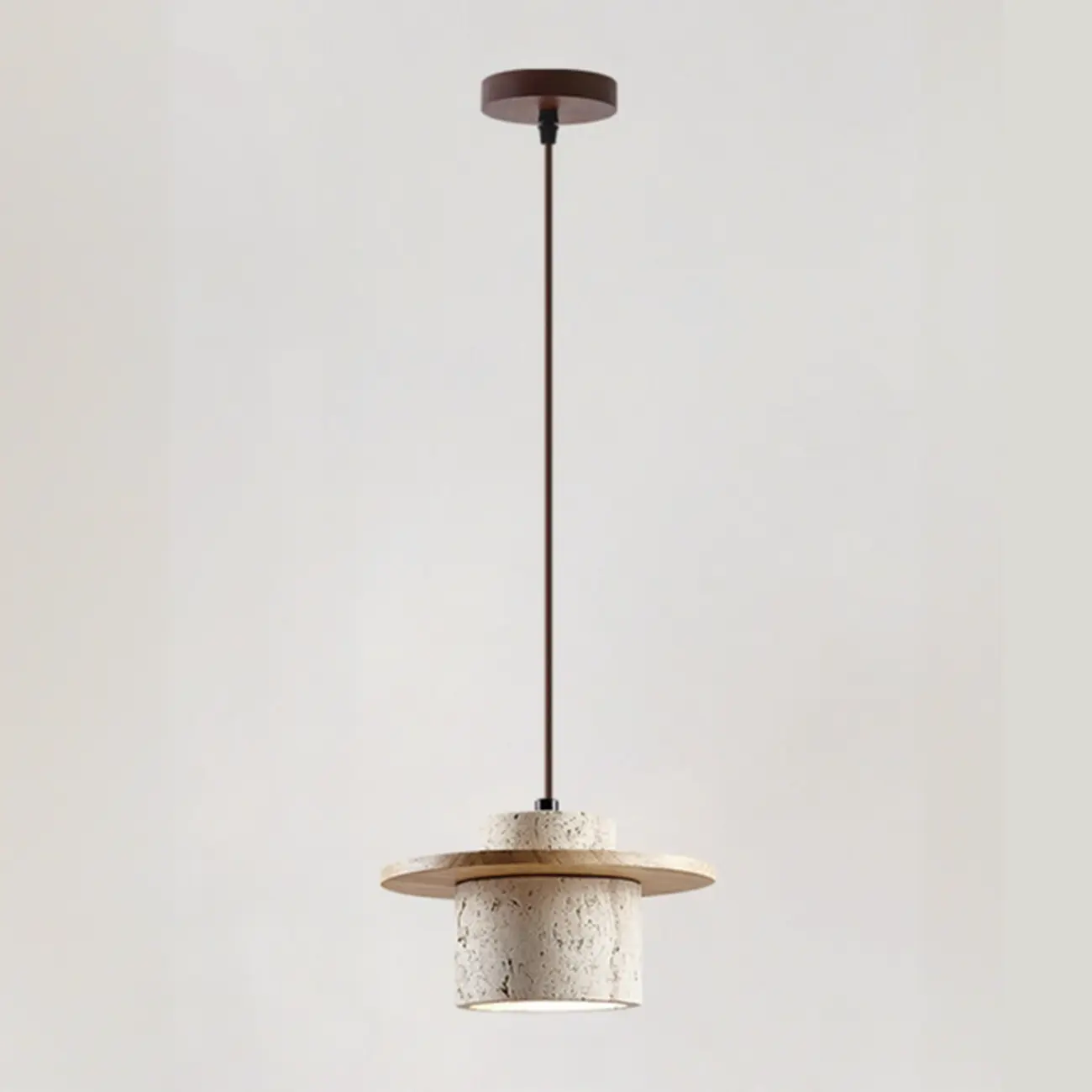 Modern Stone Geometric Pendant Light Fixture Image - 7 | homeyfad