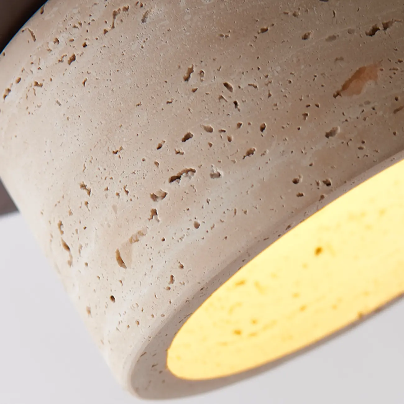 Modern Stone Geometric Pendant Light Fixture Image - 8 | homeyfad