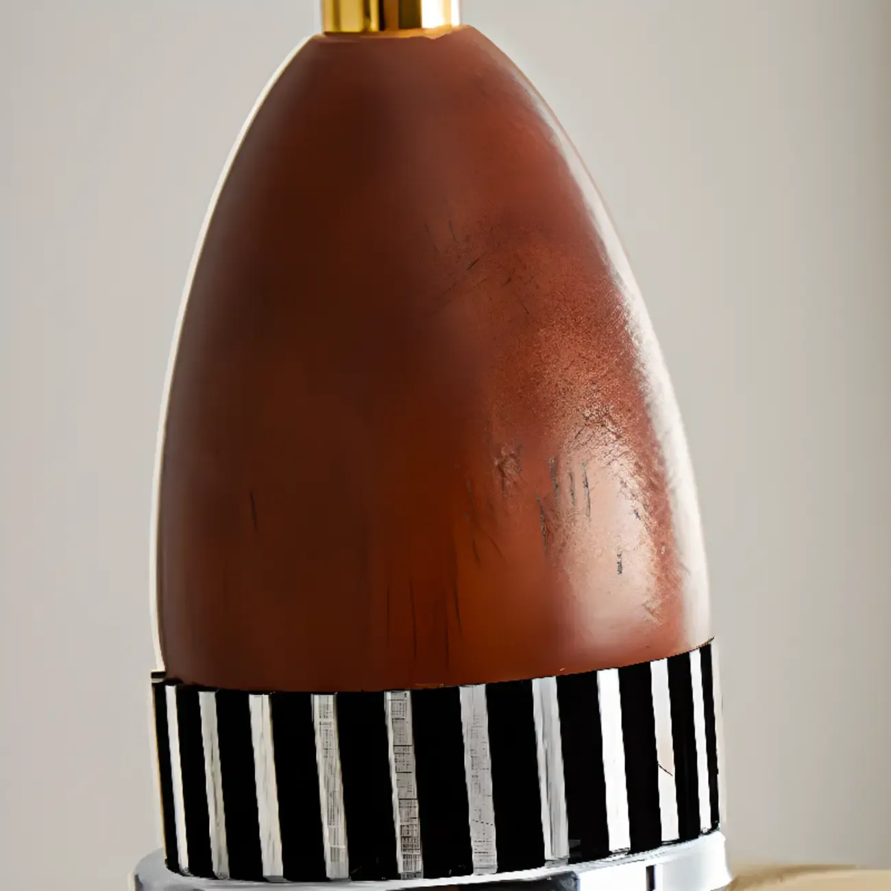 Modern Round Wood Glass Pendant Light Fixture for Indoor  Image - 8