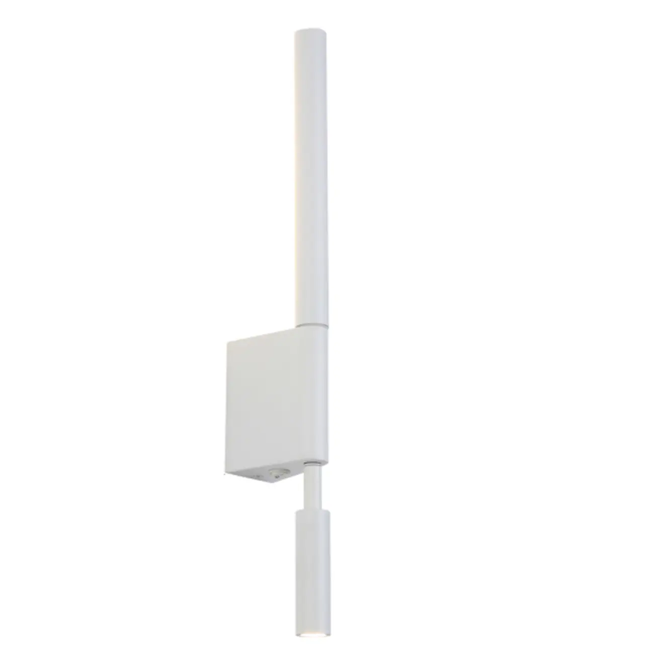 Mini Geometric White 2-Light Wall Sconce with LED for Indoor | homeyfad