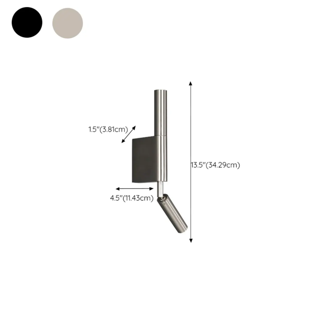 Mini Geometric White 2-Light Wall Sconce with LED for Indoor | homeyfad