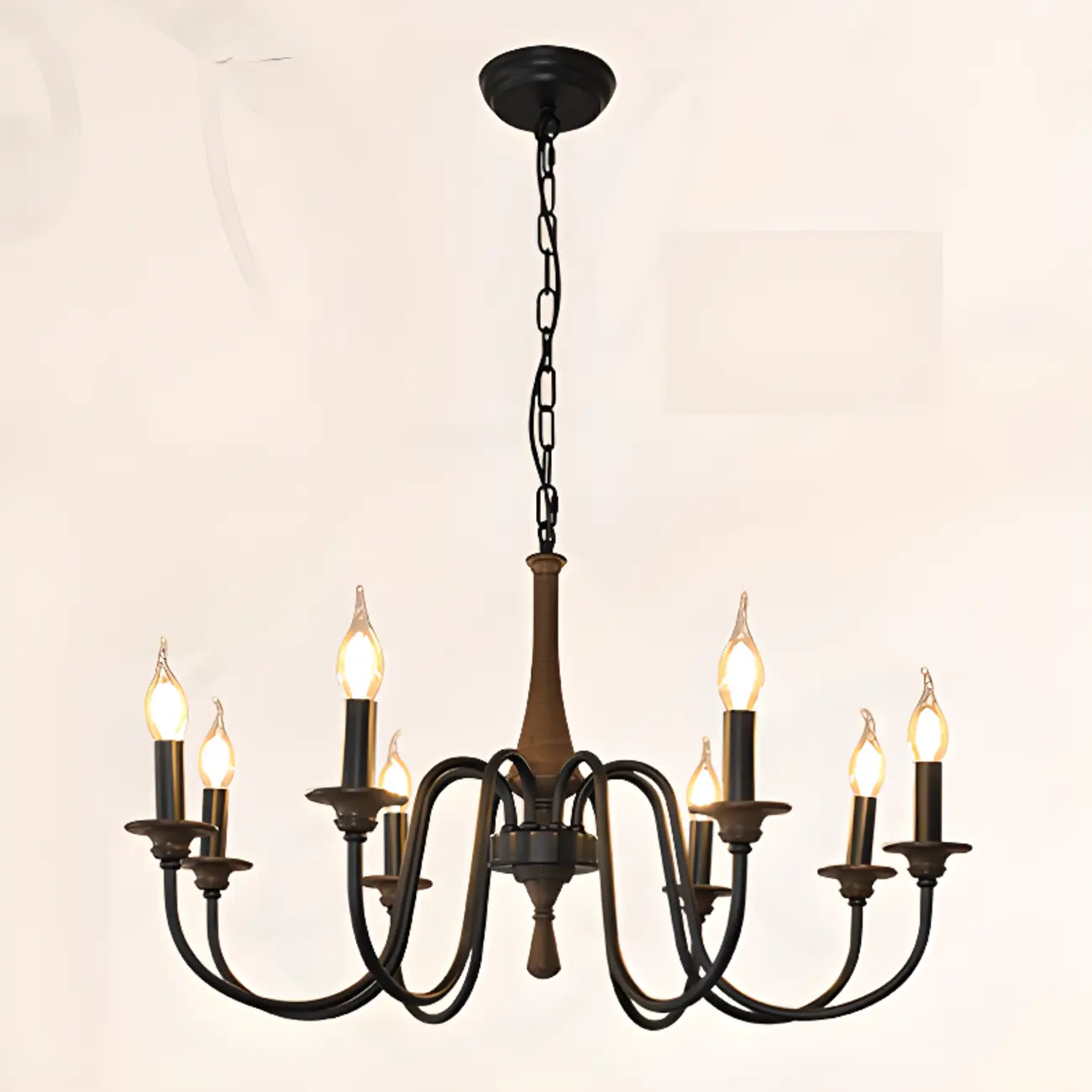 Vintage Metal Classic Candelabra Chandelier Adjustable Height Image - 7 | homeyfad