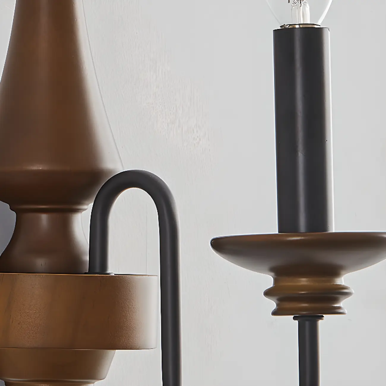 Vintage Metal Classic Candelabra Chandelier Adjustable Height Image - 5 | homeyfad