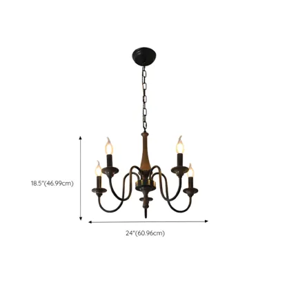 Vintage Metal Classic Candelabra Chandelier Adjustable Height #size
