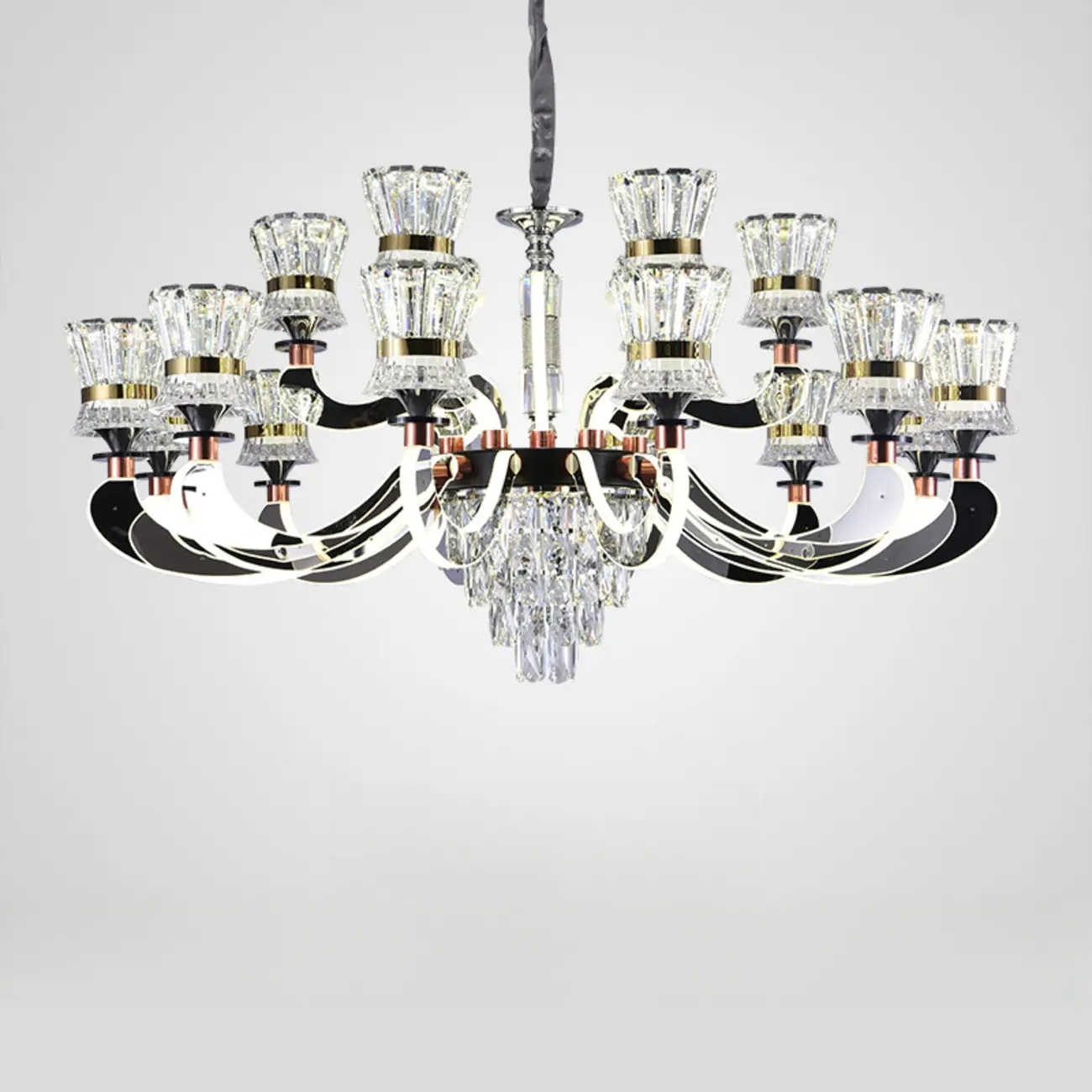 Luxury Crystal Chandelier with Modern Design for Dining Room Image - 7 | homeyfad