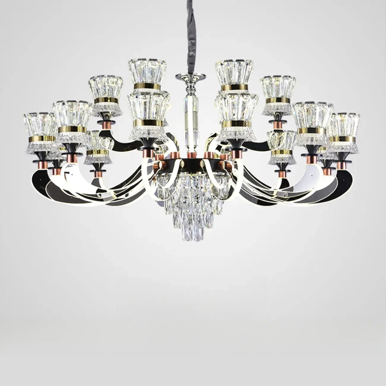 Luxury Crystal Chandelier with Modern Design for Dining Room Image - 7