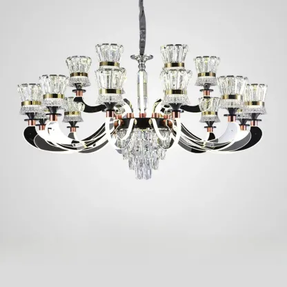 Luxury Crystal Chandelier with Modern Design for Dining Room Image - 7