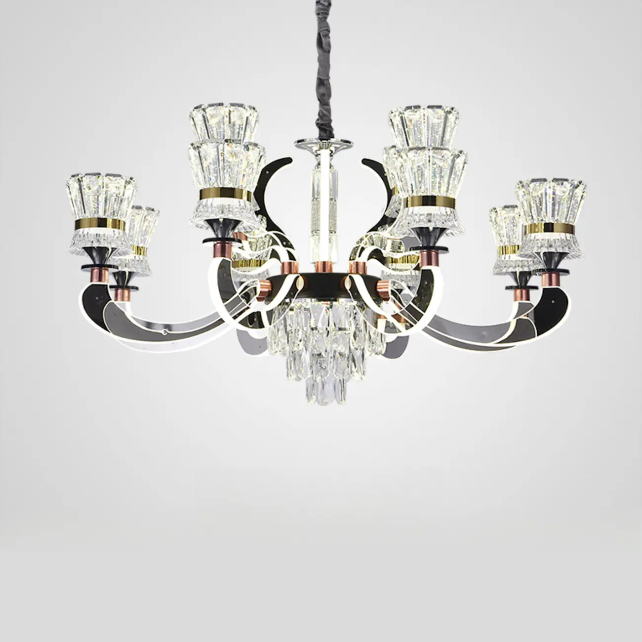 Luxury Crystal Chandelier with Modern Design for Dining Room Image - 8 | homeyfad
