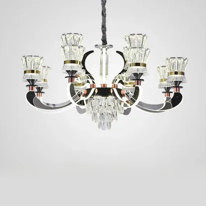 Luxury Crystal Chandelier with Modern Design for Dining Room Image - 8