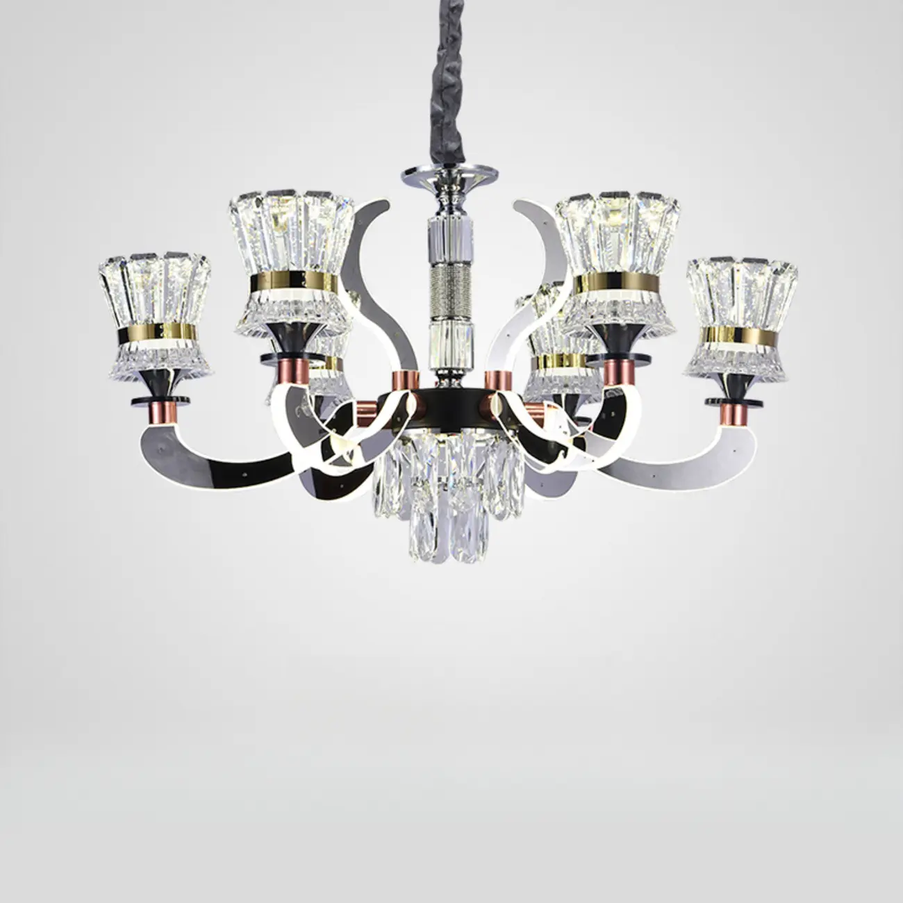 Luxury Crystal Chandelier with Modern Design for Dining Room Image - 9 | homeyfad
