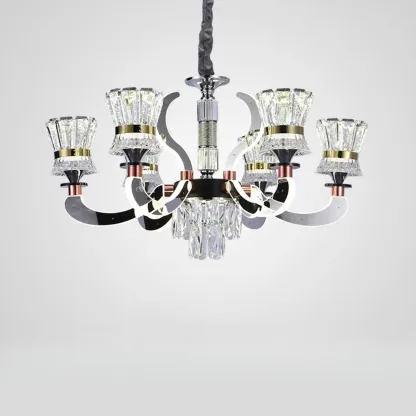 Luxury Crystal Chandelier with Modern Design for Dining Room Image - 9