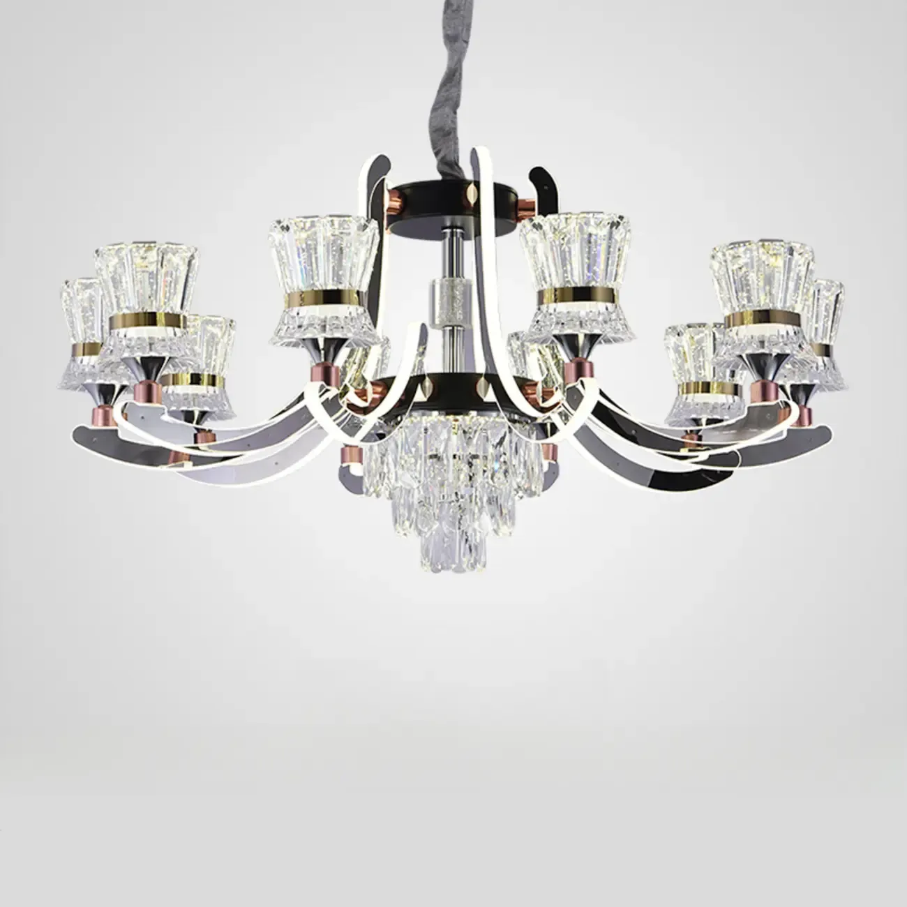 Luxury Crystal Chandelier with Modern Design for Dining Room Image - 10