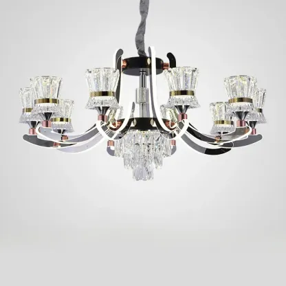 Luxury Crystal Chandelier with Modern Design for Dining Room Image - 10