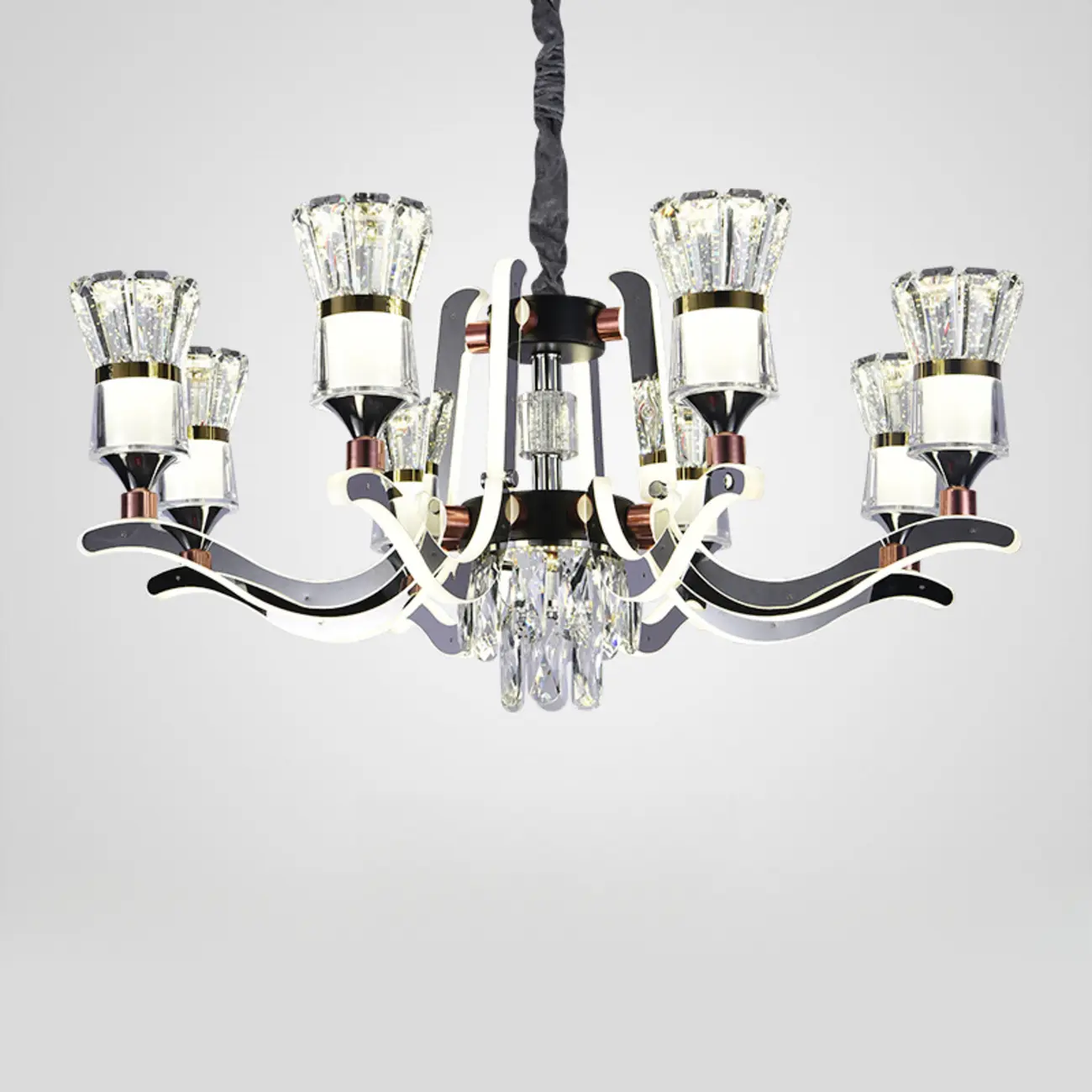 Luxury Crystal Chandelier with Modern Design for Dining Room Image - 11 | homeyfad