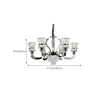 Luxury Crystal Chandelier with Modern Design for Dining Room #size