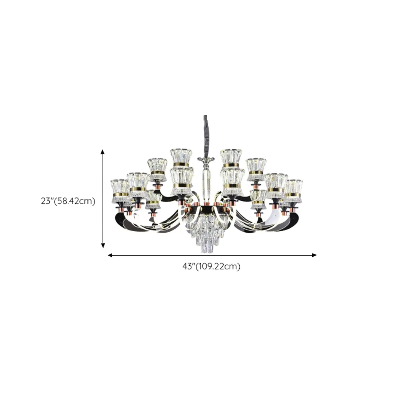 Luxury Crystal Chandelier with Modern Design for Dining Room Image - 15 | homeyfad