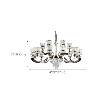 Luxury Crystal Chandelier with Modern Design for Dining Room Image - 15