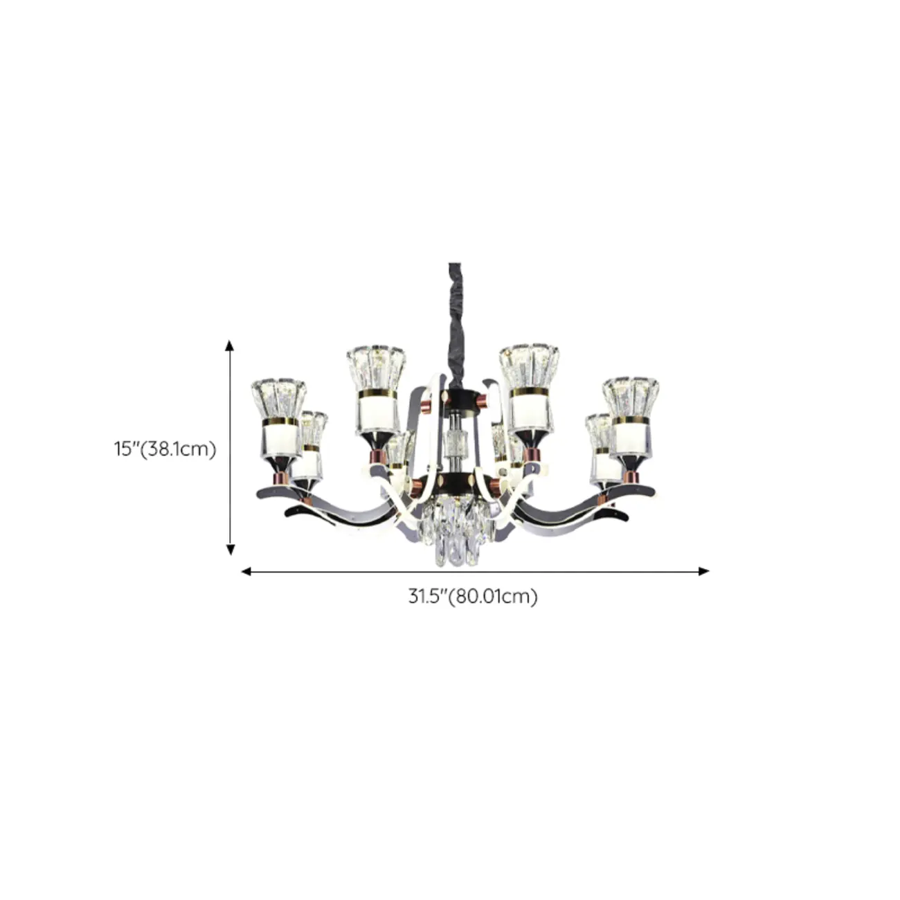 Luxury Crystal Chandelier with Modern Design for Dining Room Image - 16 | homeyfad