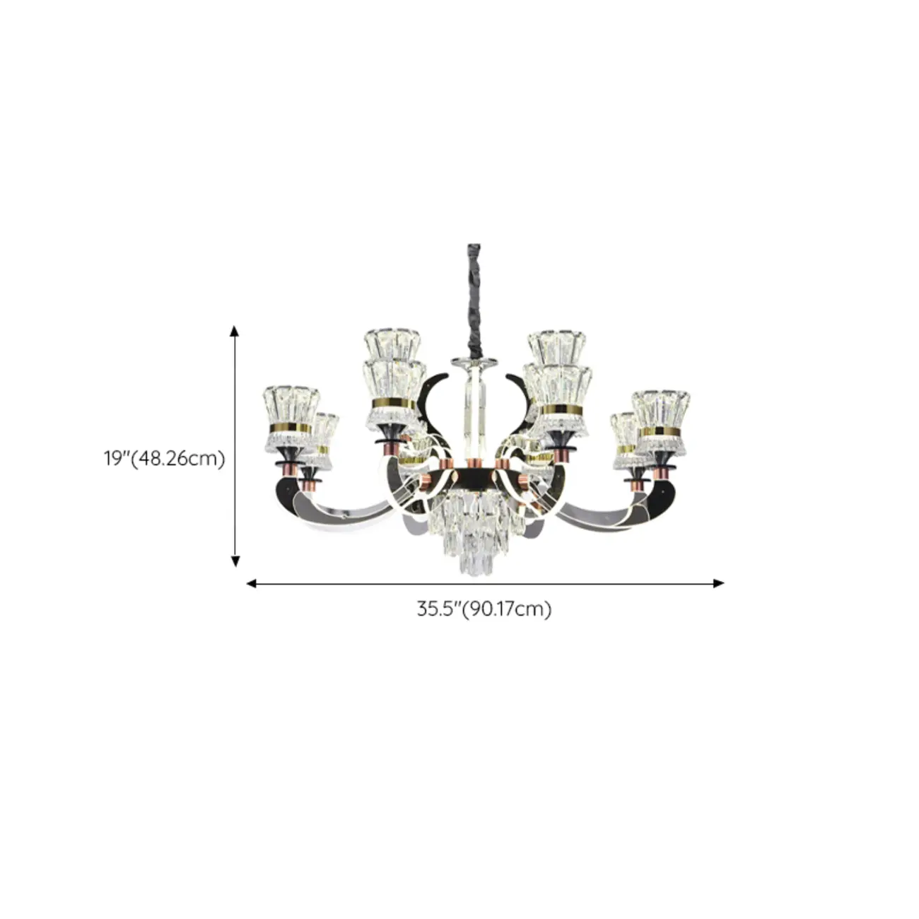 Luxury Crystal Chandelier with Modern Design for Dining Room Image - 17 | homeyfad