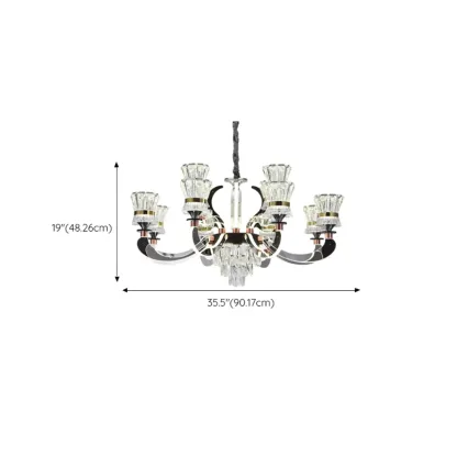 Luxury Crystal Chandelier with Modern Design for Dining Room Image - 17