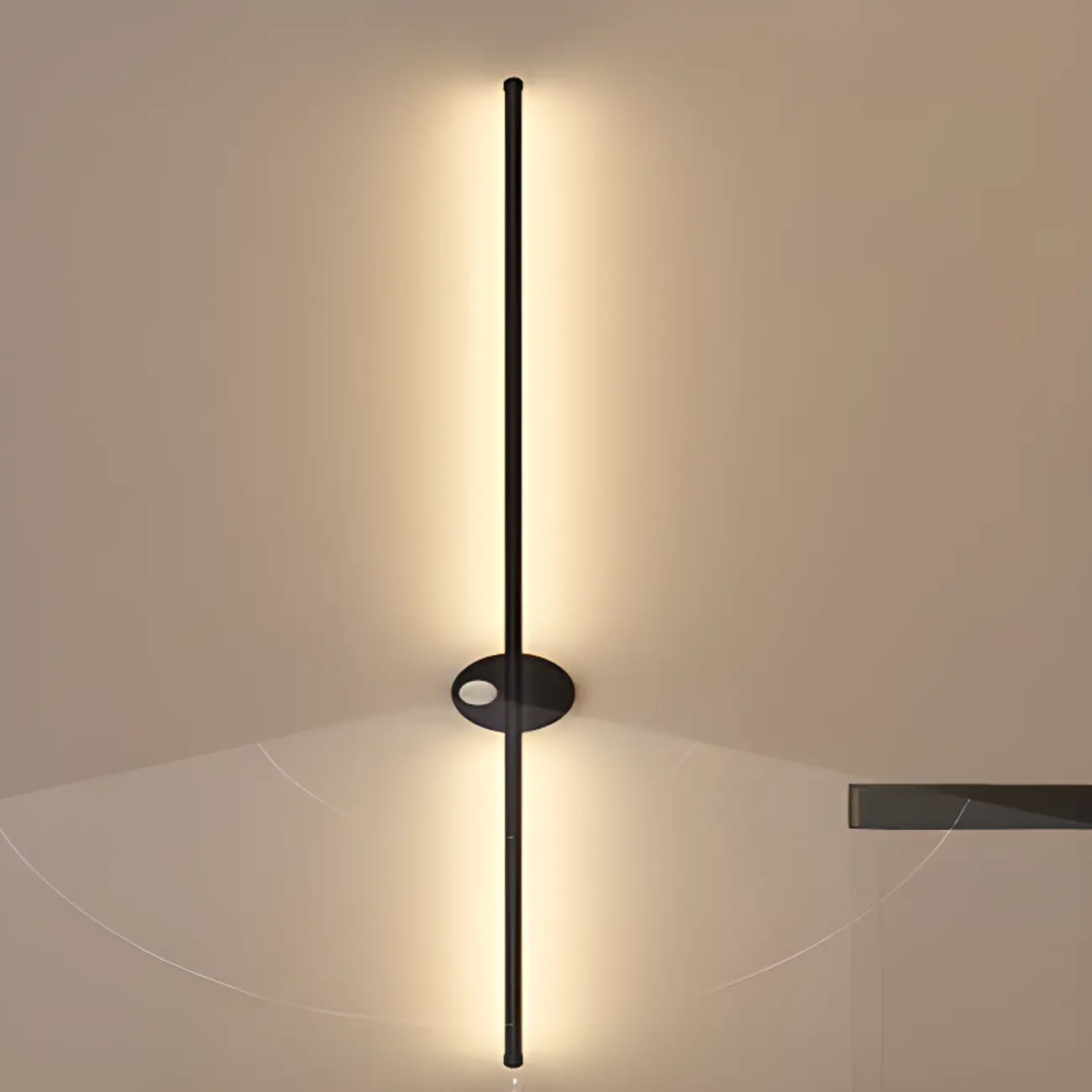 31.5"H Rechargeable Modern Linear LED Wall Sconce for Indoor | homeyfad