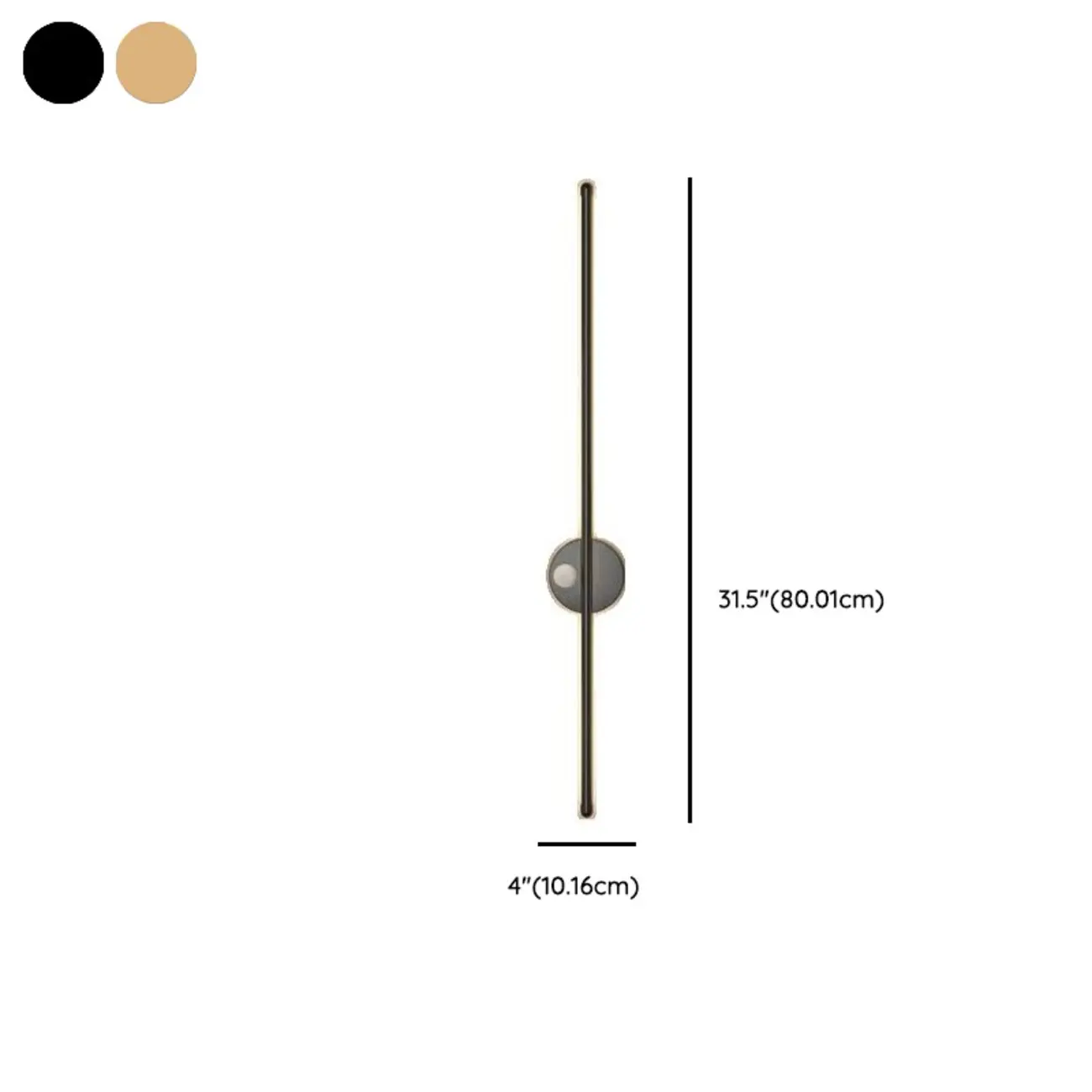 31.5"H Rechargeable Modern Linear LED Wall Sconce for Indoor | homeyfad