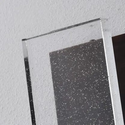 Geometric Crystal Wall Sconce with Clear Shade for Bedroom