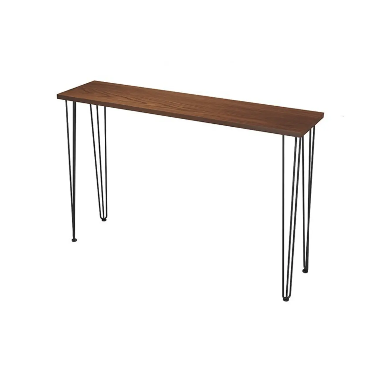 Modern Cocoa Four Legs Wooden Metal Bar Tables for Bistro Image - 2 | homeyfad