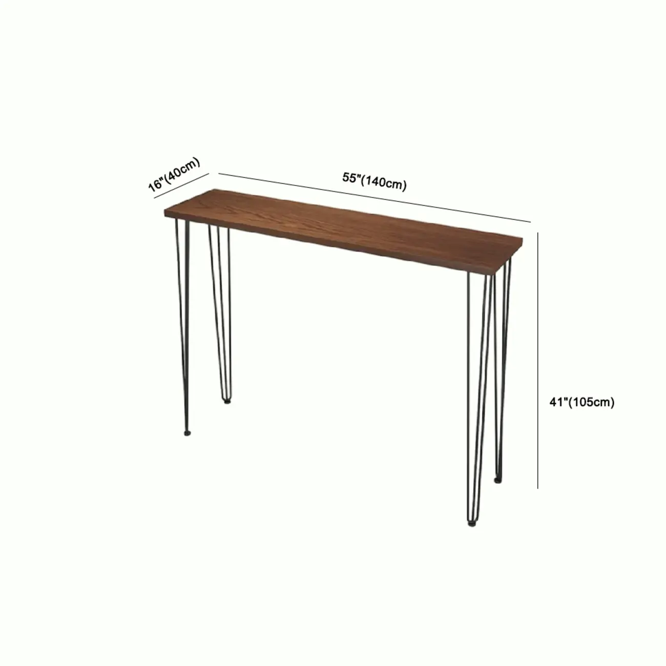 Modern Cocoa Four Legs Wooden Metal Bar Tables for Bistro Image - 9 | homeyfad