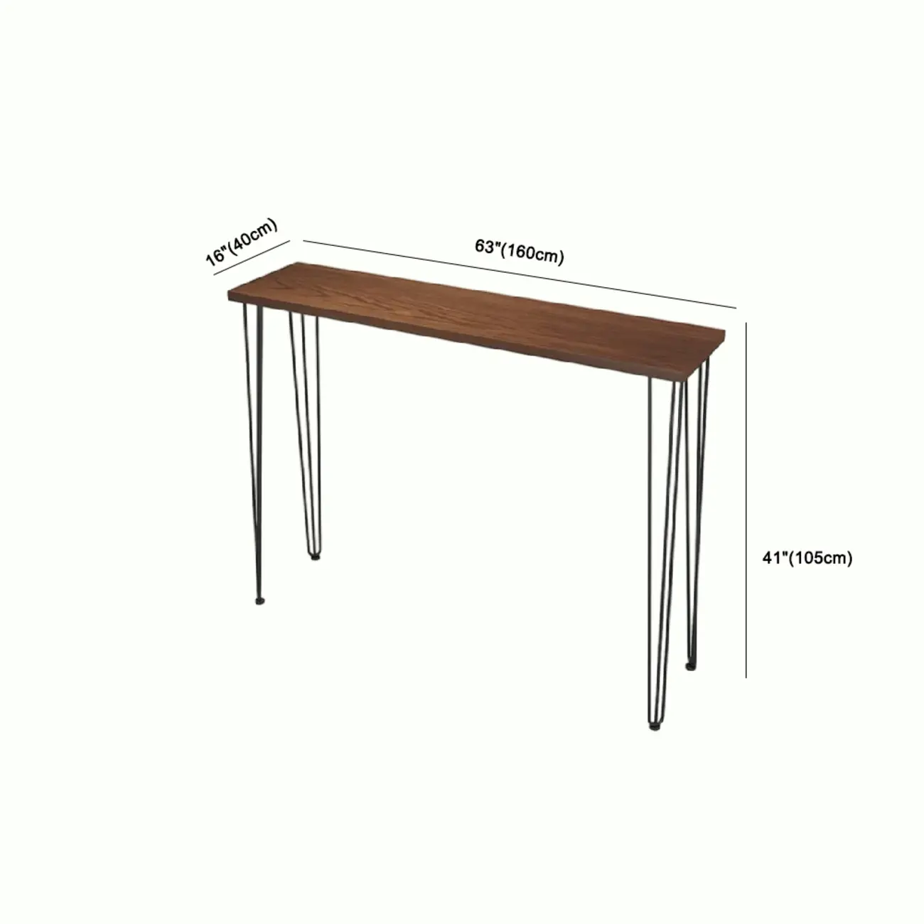 Modern Cocoa Four Legs Wooden Metal Bar Tables for Bistro Image - 10 | homeyfad
