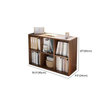 Casual White Wood Cube Horizontal Bookcase Image - 20