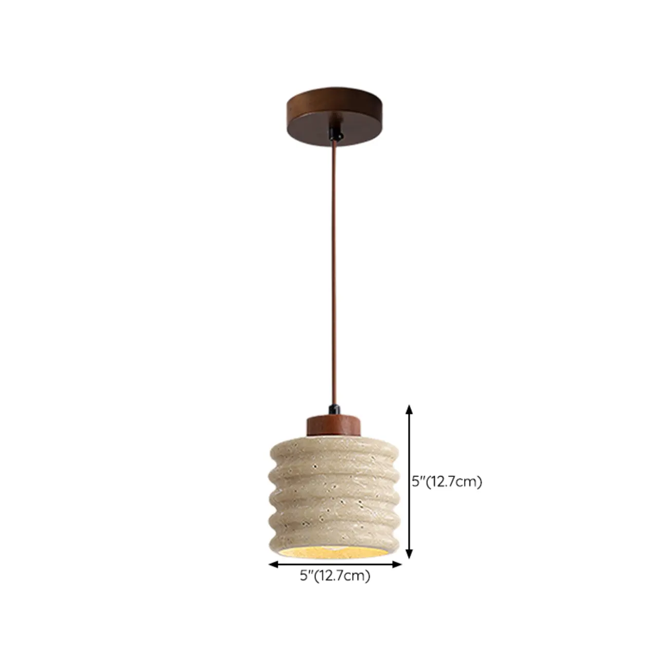 Cylinder Wood and Stone Bedside Pendant Wall Sconce  Image - 15 | homeyfad