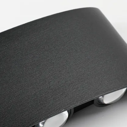 Outdoor Modern Geometric LED Wall Sconce with Dual Light