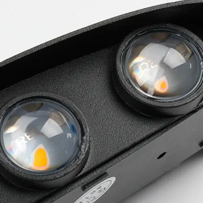 Outdoor Modern Geometric LED Wall Sconce with Dual Light