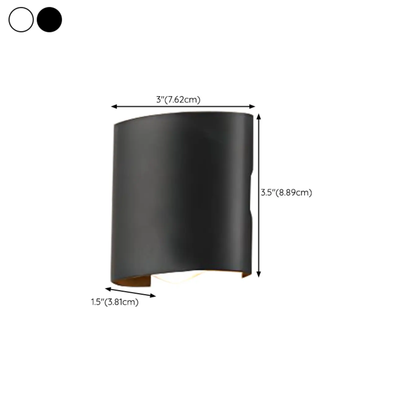 Outdoor Modern Geometric LED Wall Sconce with Dual Light | homeyfad