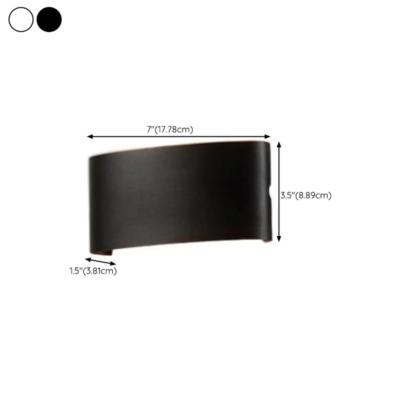 Outdoor Modern Geometric LED Wall Sconce with Dual Light