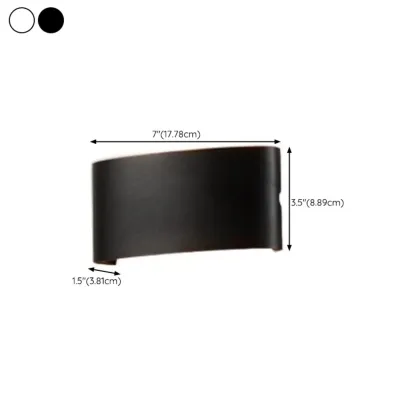 Outdoor Modern Geometric LED Wall Sconce with Dual Light