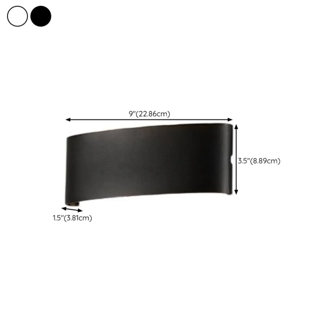 Outdoor Modern Geometric LED Wall Sconce with Dual Light