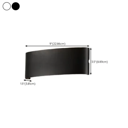 Outdoor Modern Geometric LED Wall Sconce with Dual Light