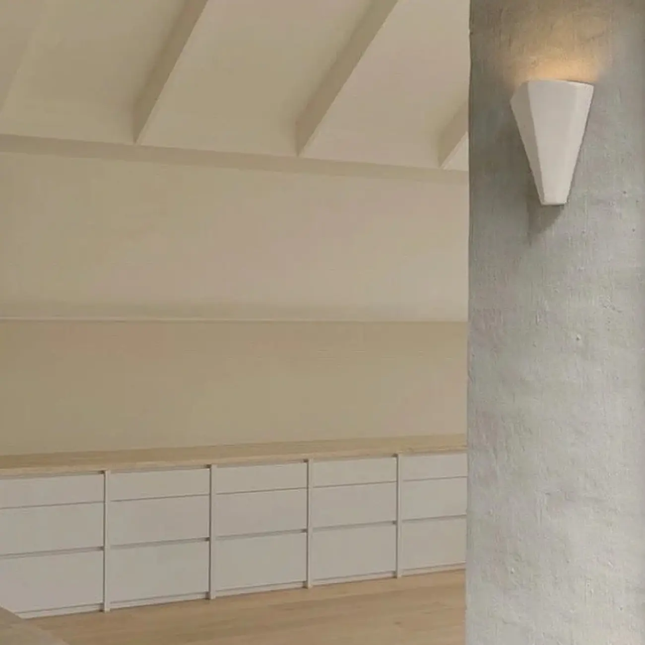 White Modern Geometric Metal Wall Sconce Lamp for Living Room  Image - 6 | homeyfad