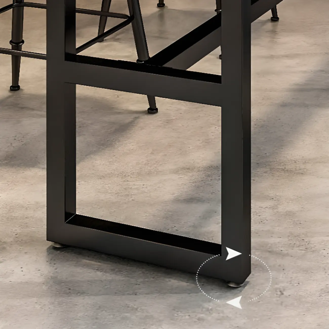 Modern Brown Wooden Metal Sled Shelf Bar Tables with Footrest Image - 9 | homeyfad