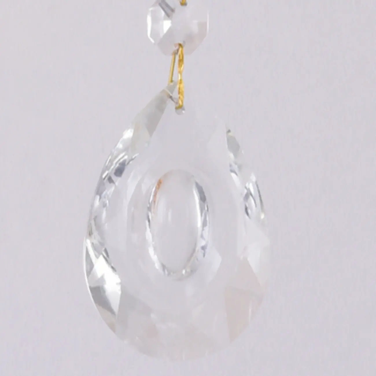 Mini Antique Gold Wall Sconce with Geometric Crystal Shade | homeyfad