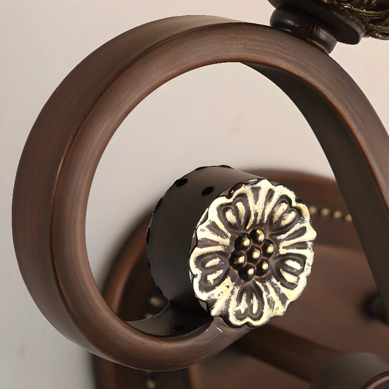 Vintage Glass Shade Brown Up Wall Sconce Image - 11 | homeyfad