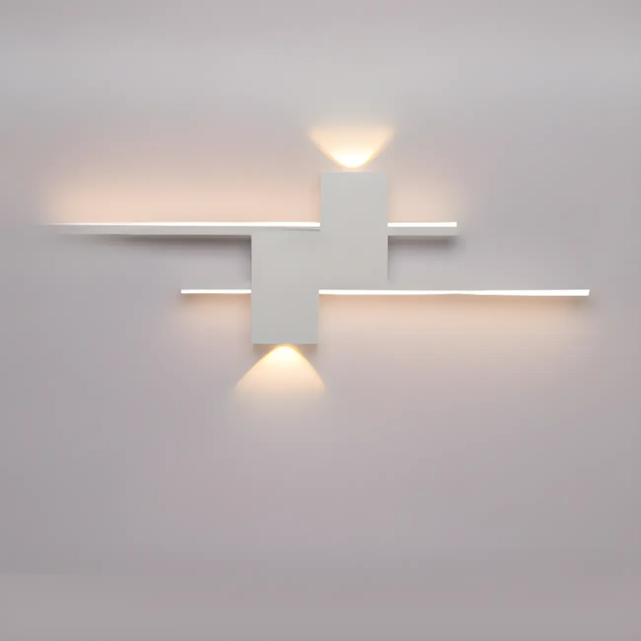 5-Light Modern Black Linear LED Wall Sconce for Bedroom