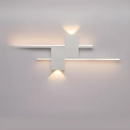 5-Light Modern Black Linear LED Wall Sconce for Bedroom