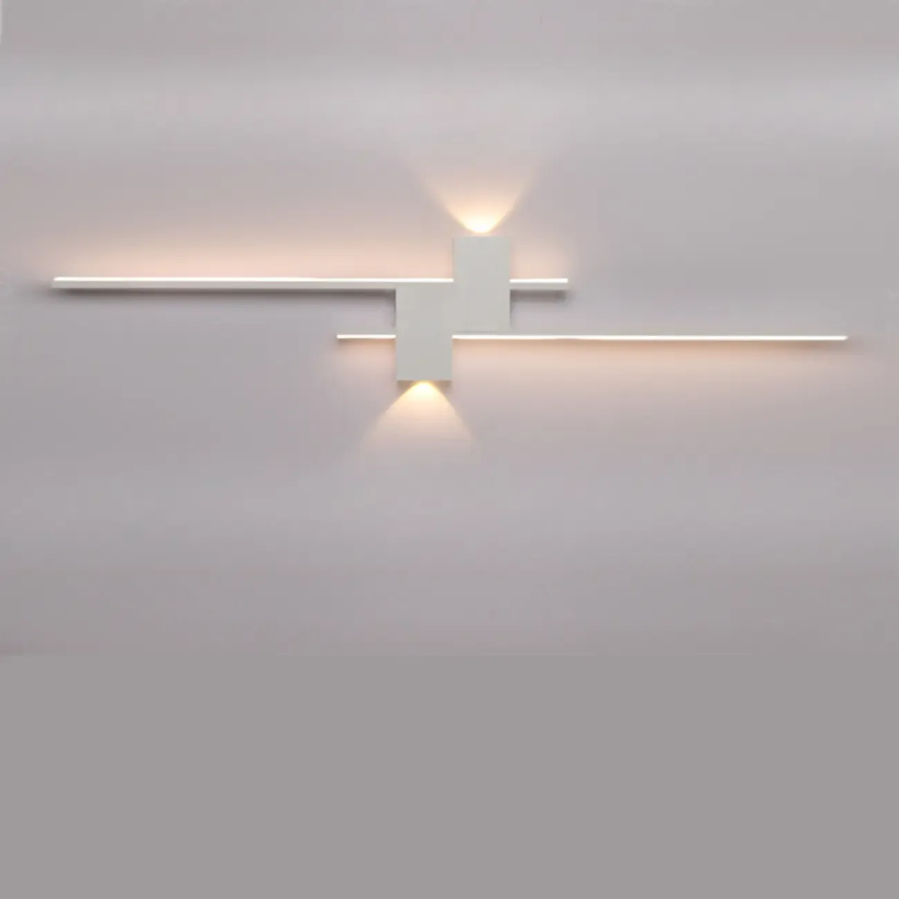 5-Light Modern Black Linear LED Wall Sconce for Bedroom