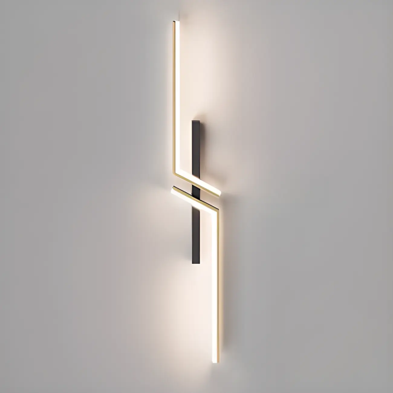 Modern Stylish 2-Light  Black LED Wall Sconce Remote Control | homeyfad